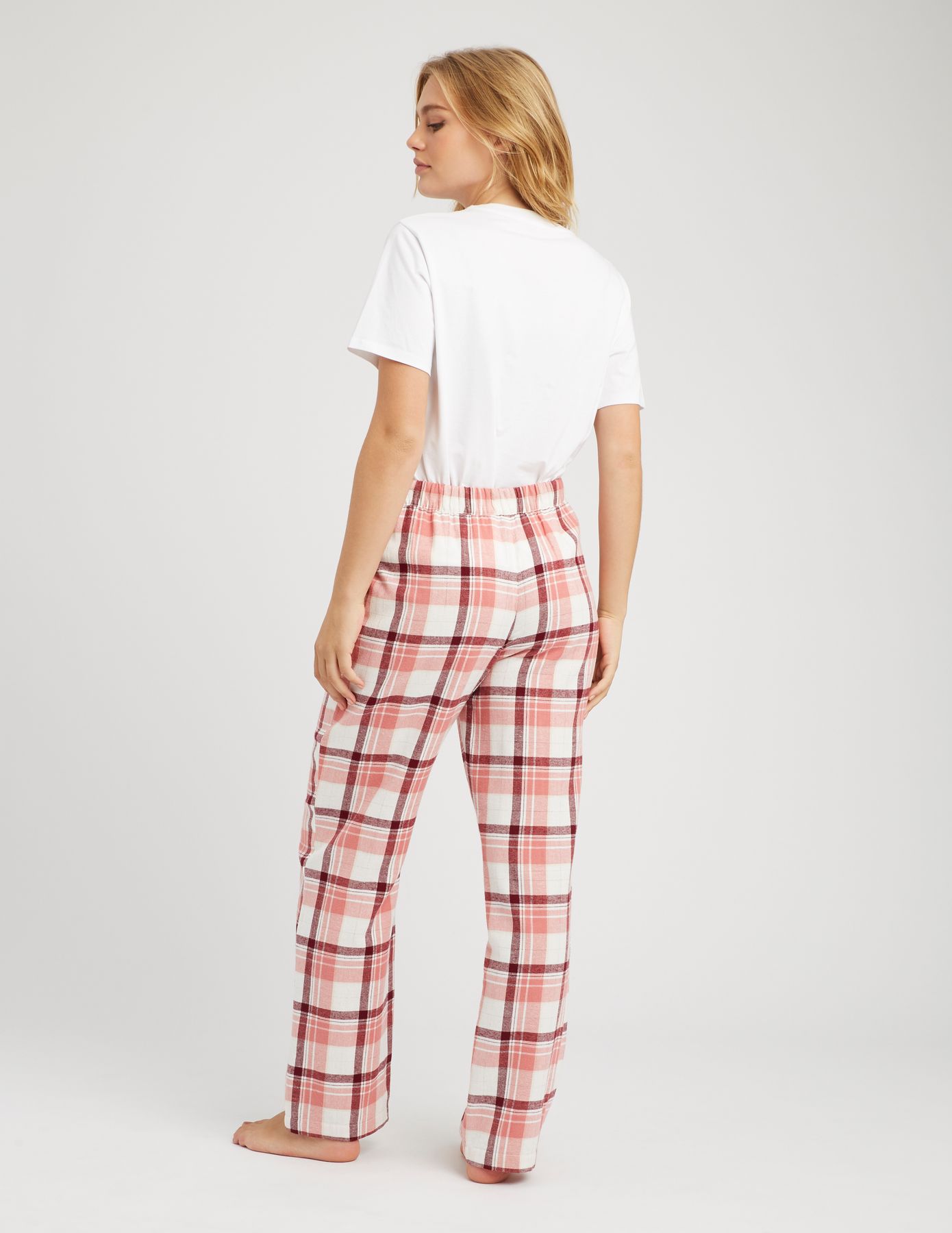 Bas de pyjama à carreaux