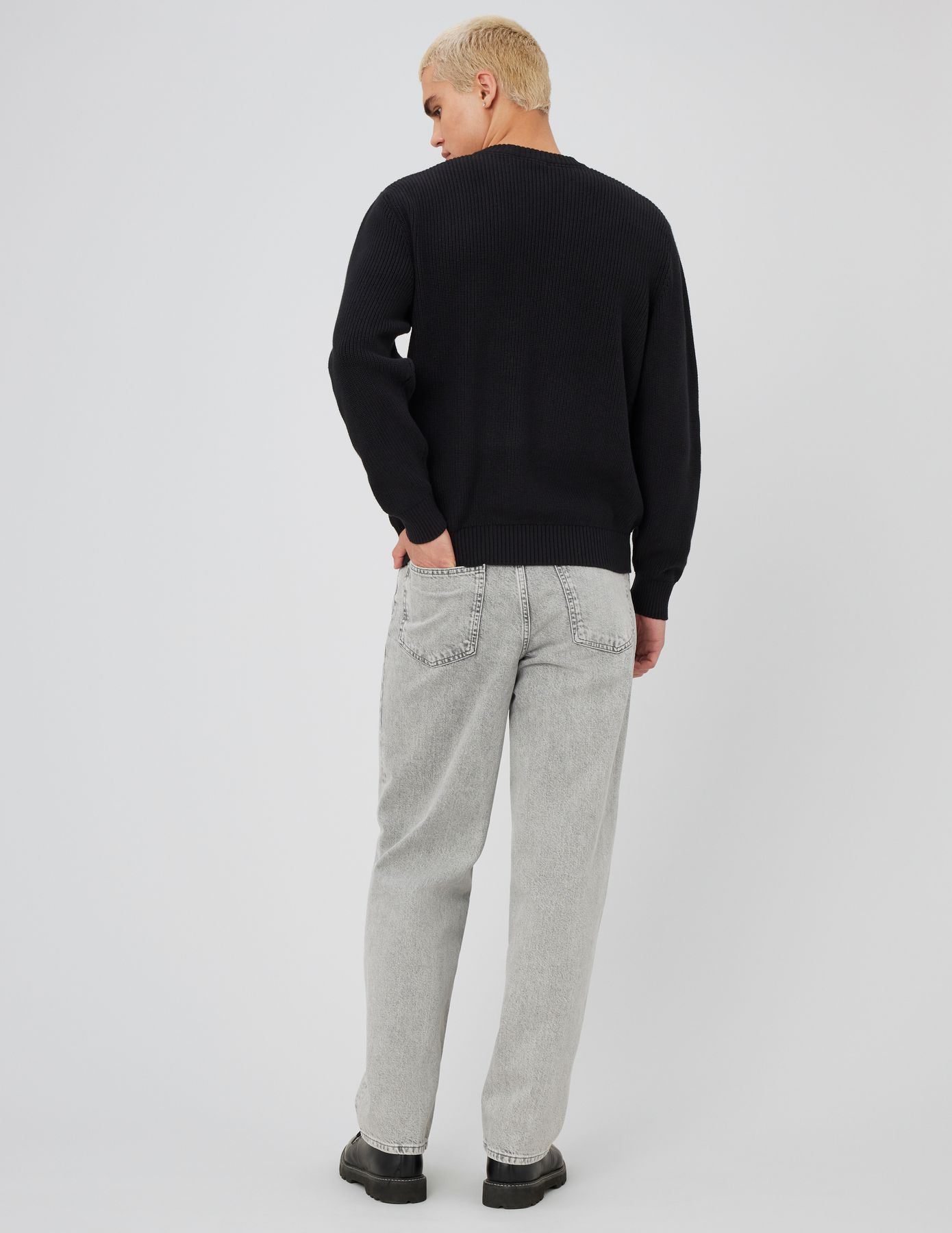 Jean loose gris clair