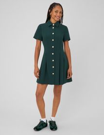 Robe col chemise boutonn&eacute;e
