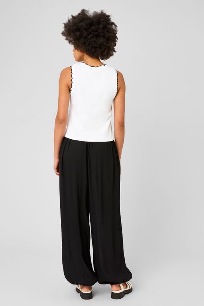 Pantalon fluide &eacute;lastiqu&eacute; bas