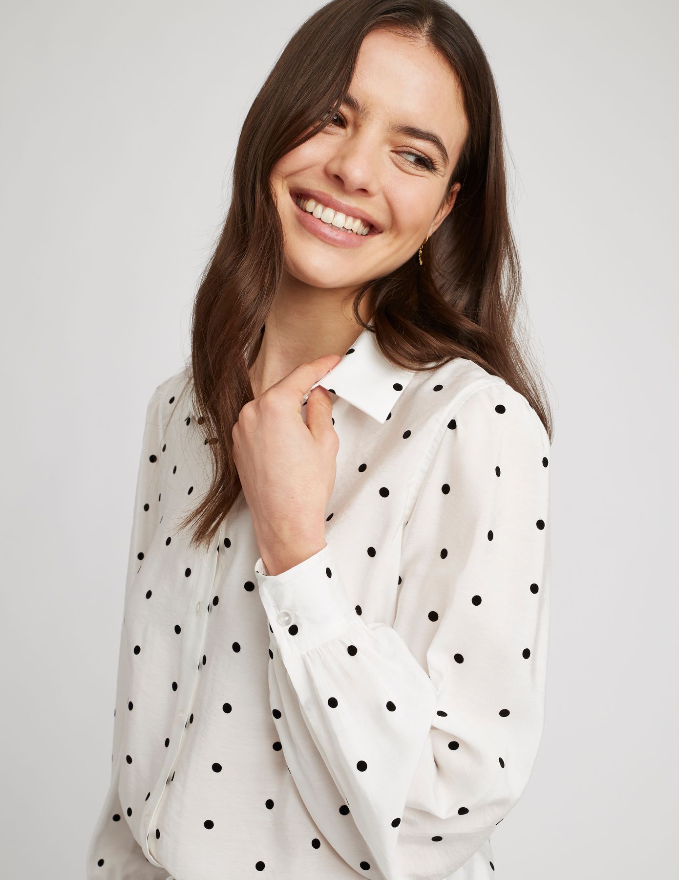 Chemise à pois