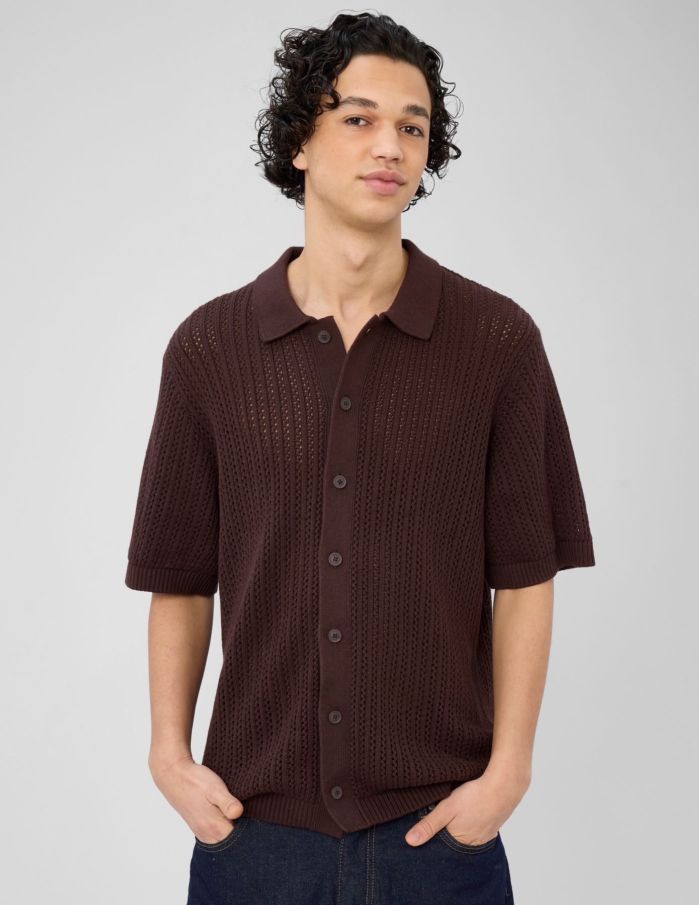 Chemise manches courtes tricot