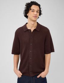 Chemise manches courtes tricot