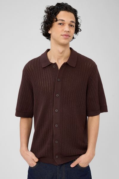 Chemise manches courtes tricot