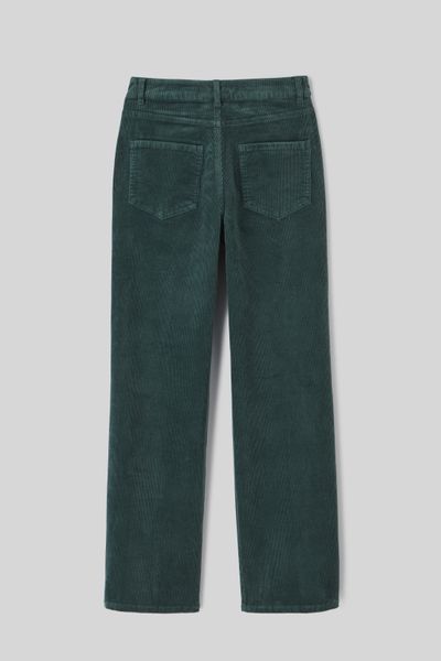 Pantalon straight velours