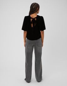 Jean droit strass