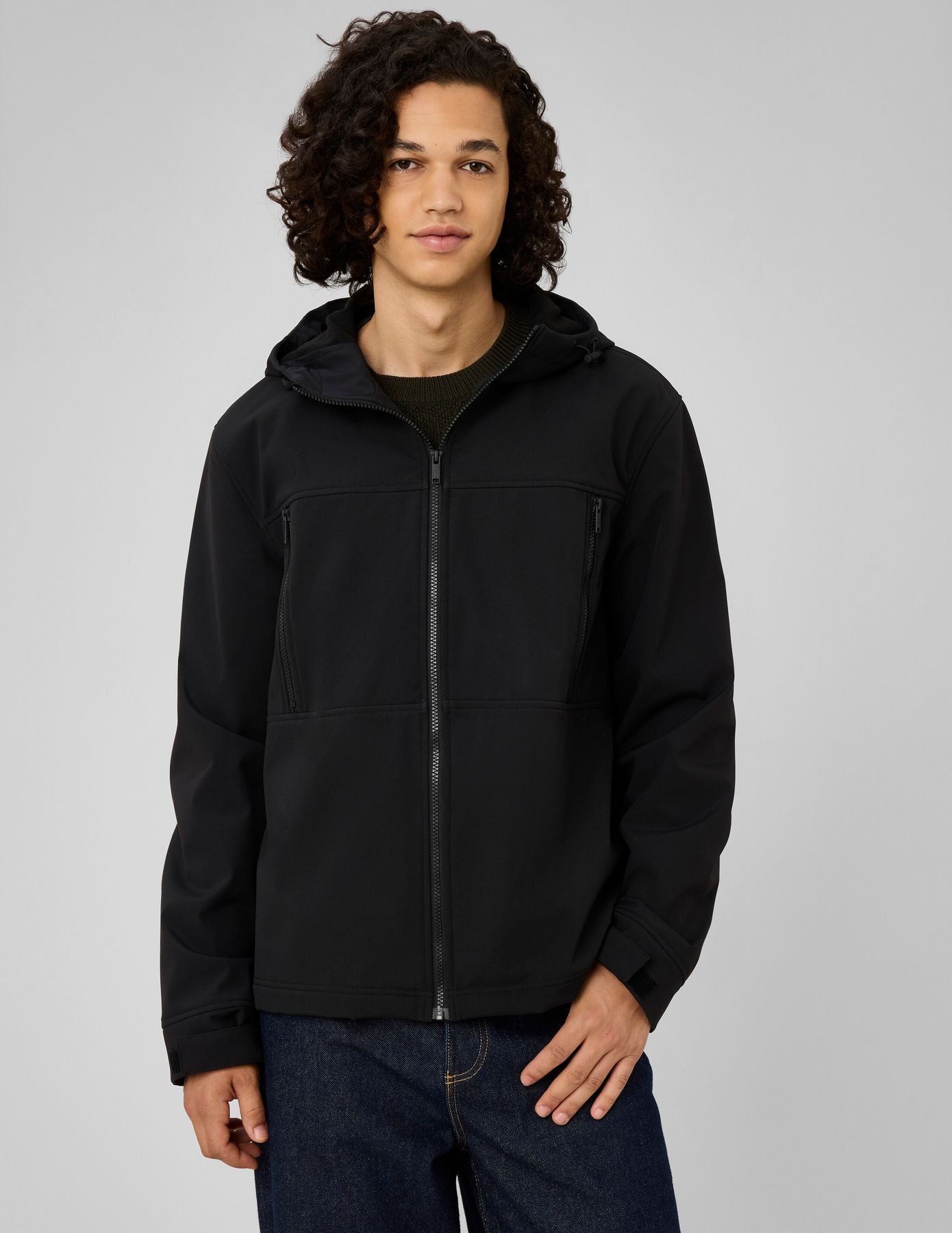 Veste &agrave; capuche zipp&eacute;e