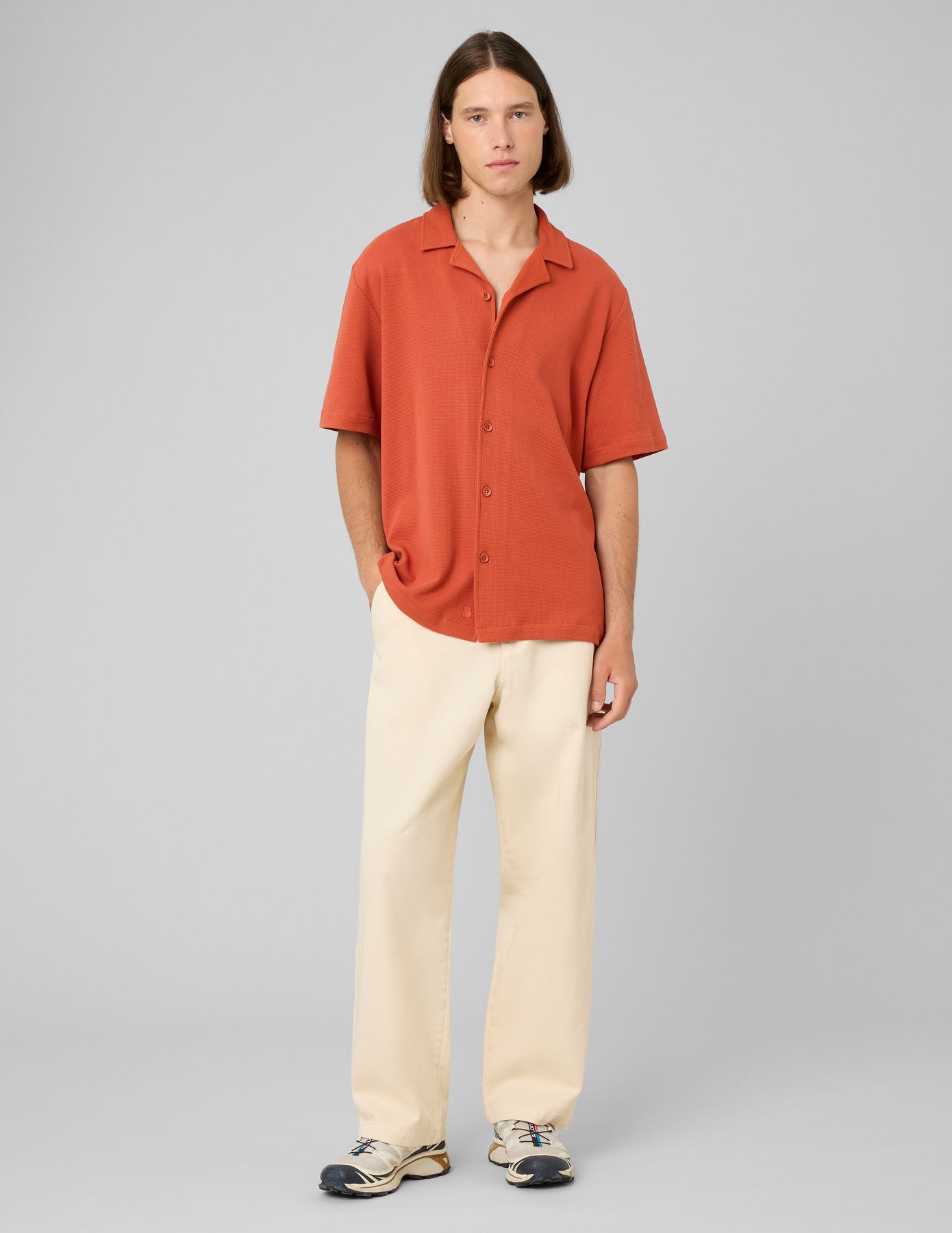 Pantalon chino twill large