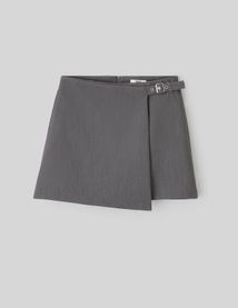 Jupe short portefeuille en polyester recyclé