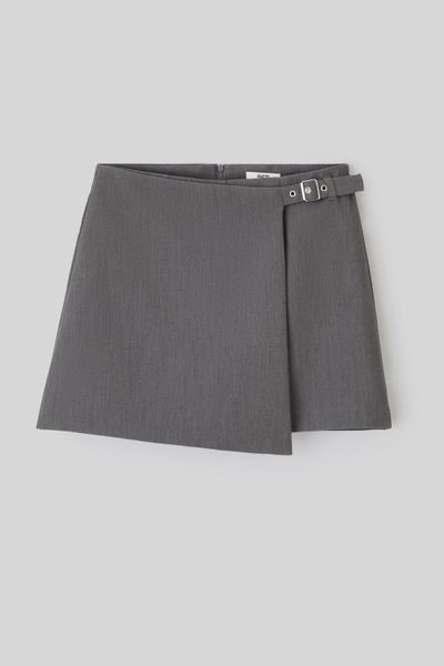 Jupe short portefeuille en polyester recyclé