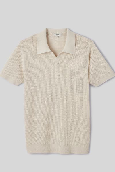 Polo maille ajour&eacute;e