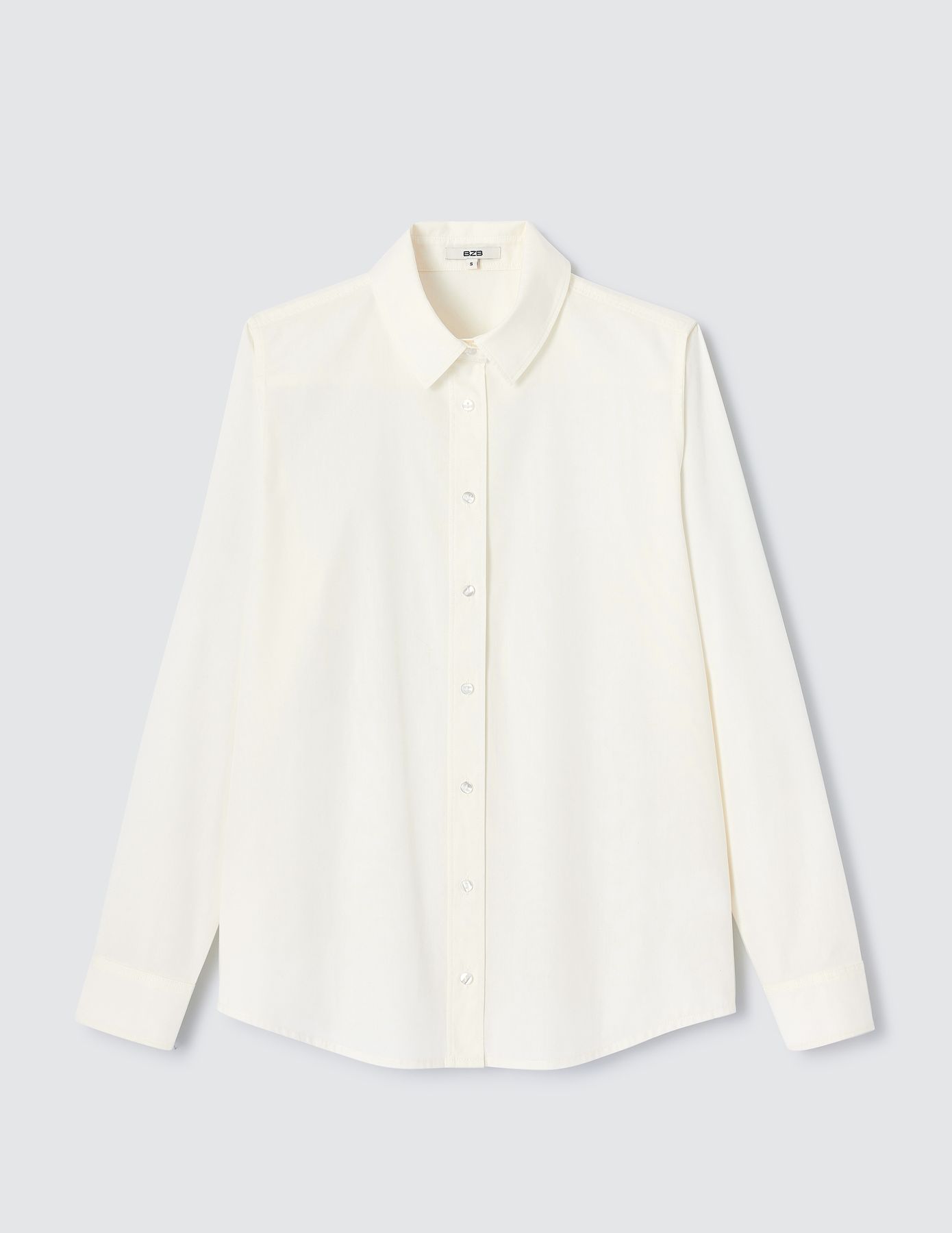 Chemise en popeline unie