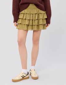 Jupe imprim&eacute;e &agrave; volants