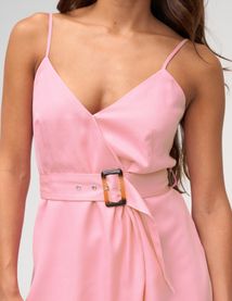 Robe portefeuille ceinturée