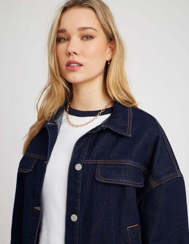 Veste en jean brut