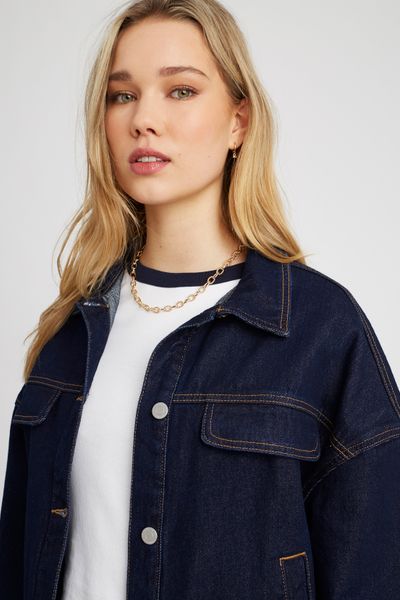 Veste en jean brut