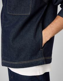 Veste en denim zipp&eacute;e