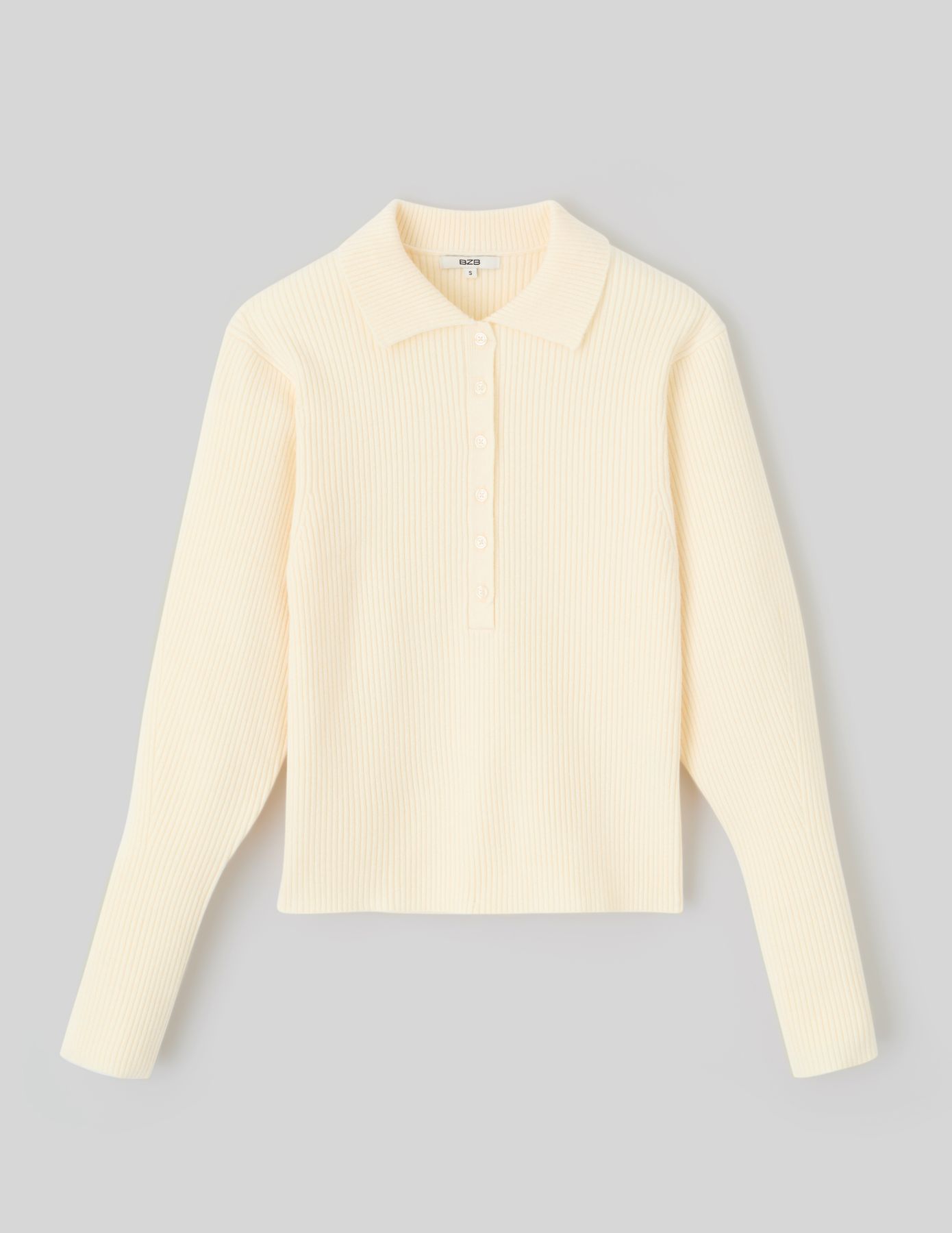 Pull maille côtelée