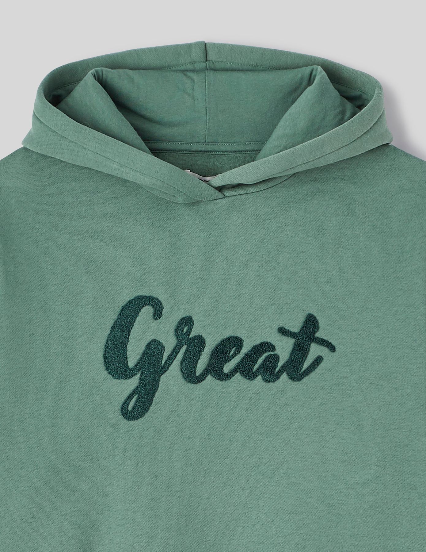 Sweat col capuche brod&eacute;