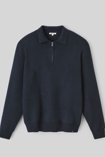Pull col polo zippé