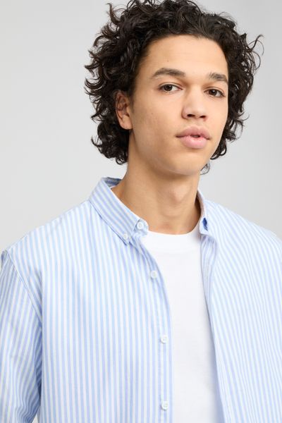 Chemise rayée droite