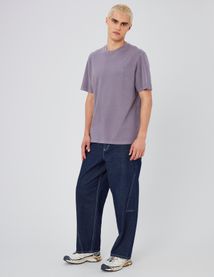 T-shirt brodé garment dye
