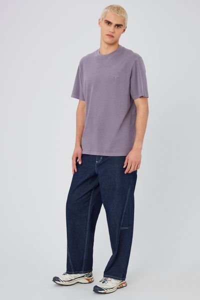 T-shirt brodé garment dye