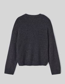 Pull col V pailleté