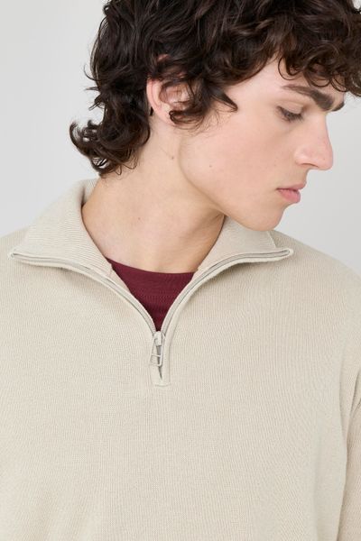 Pull col montant zippé