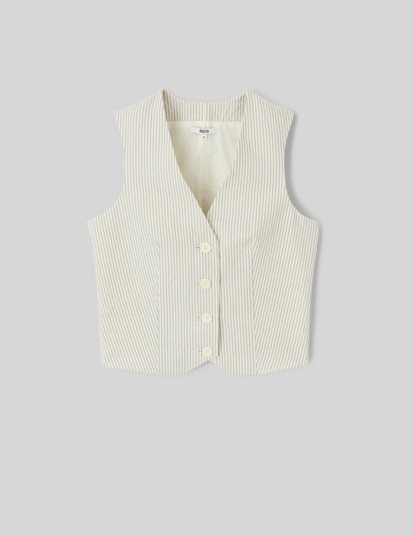 Gilet de costume rayé