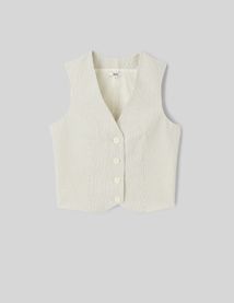 Gilet de costume rayé