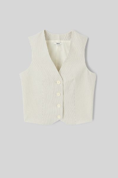 Gilet de costume rayé