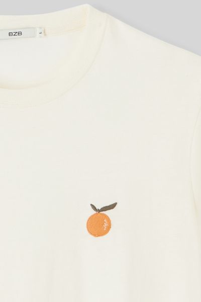 T-shirt brodé à message