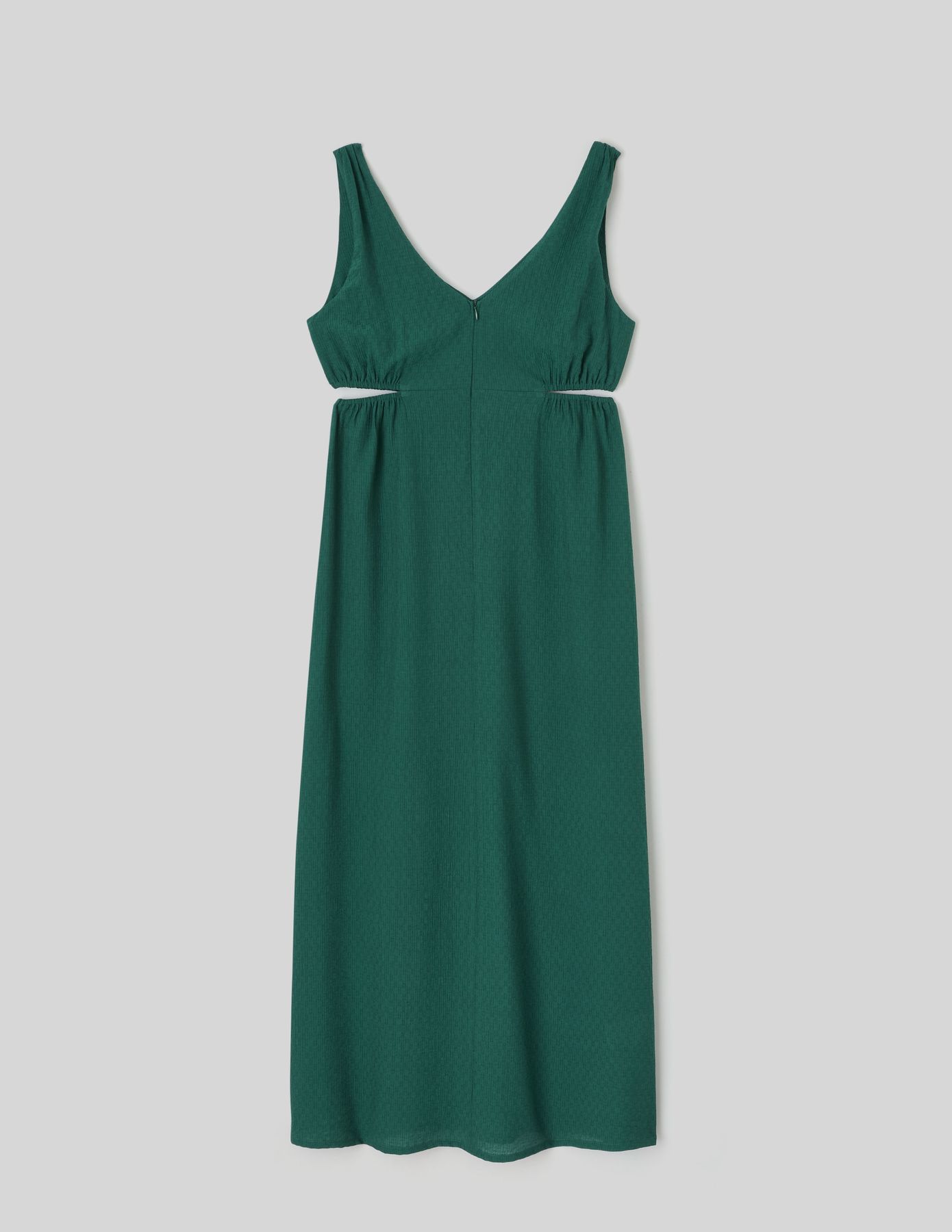 Robe longue col V