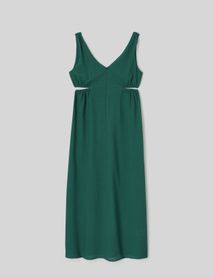 Robe longue col V