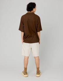 Chemise manches courtes plissée