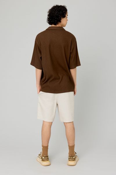 Chemise manches courtes plissée