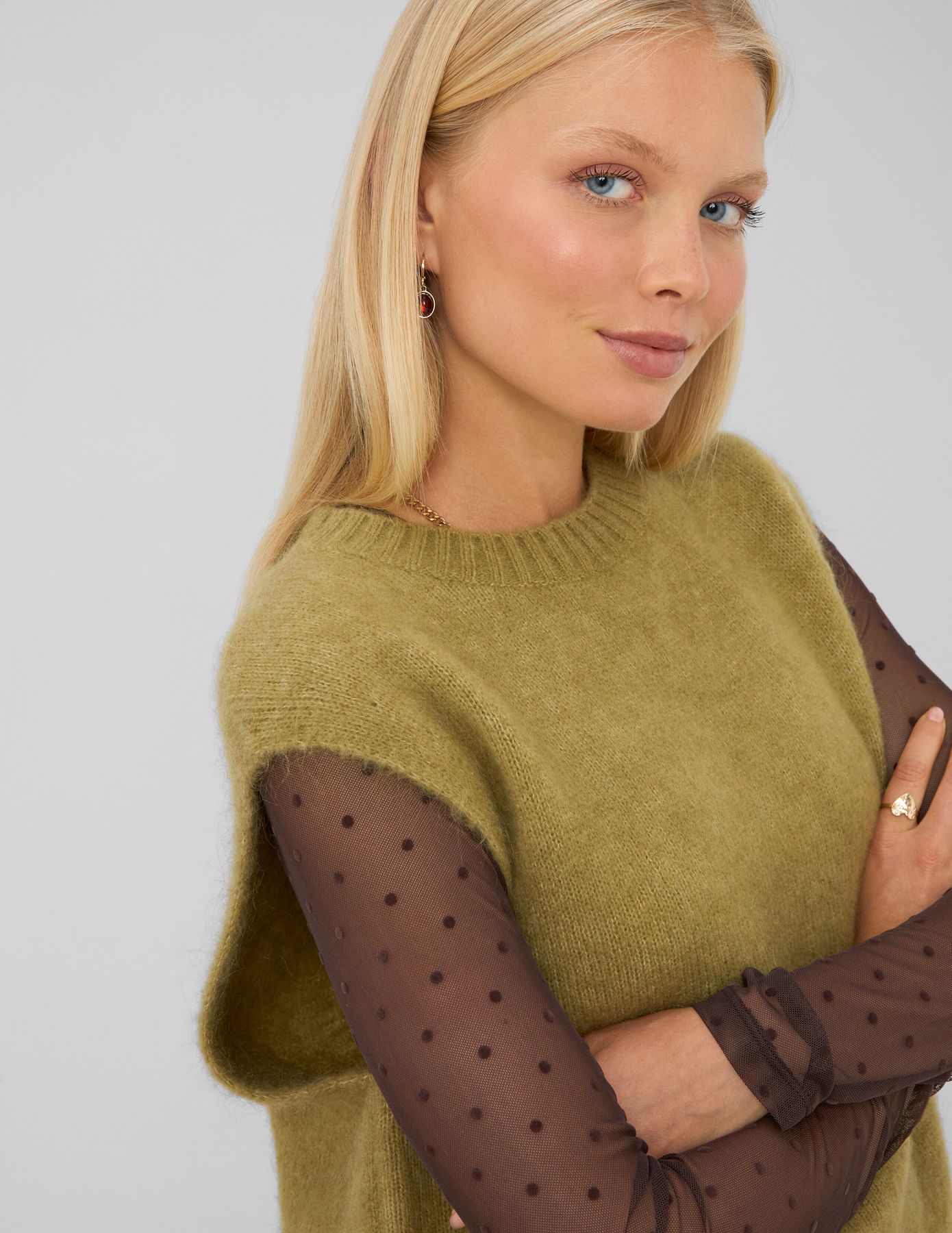 Pull sans manche premium