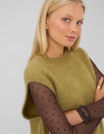 Pull sans manche premium