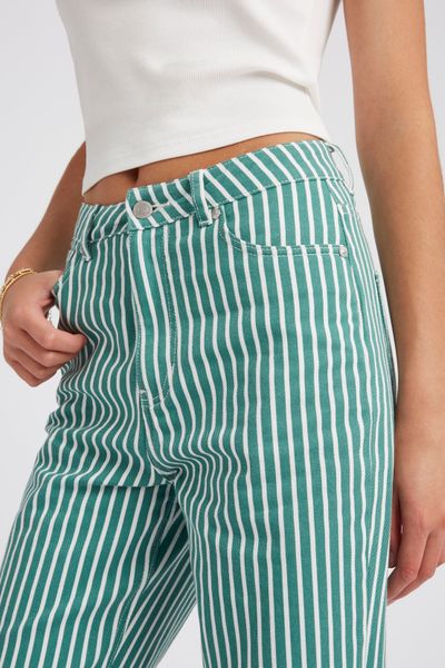 Jean straight rayé