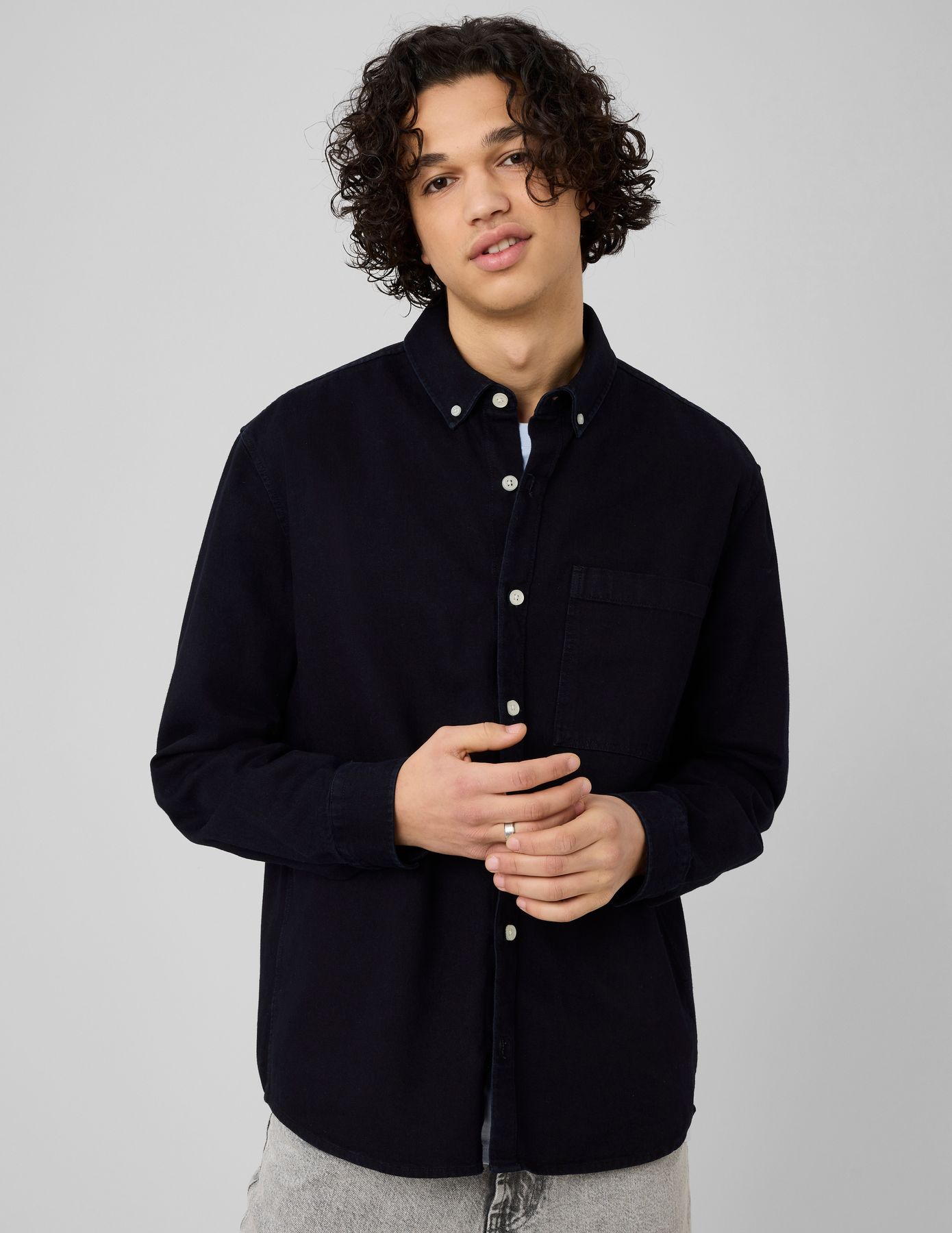 Chemise indigo