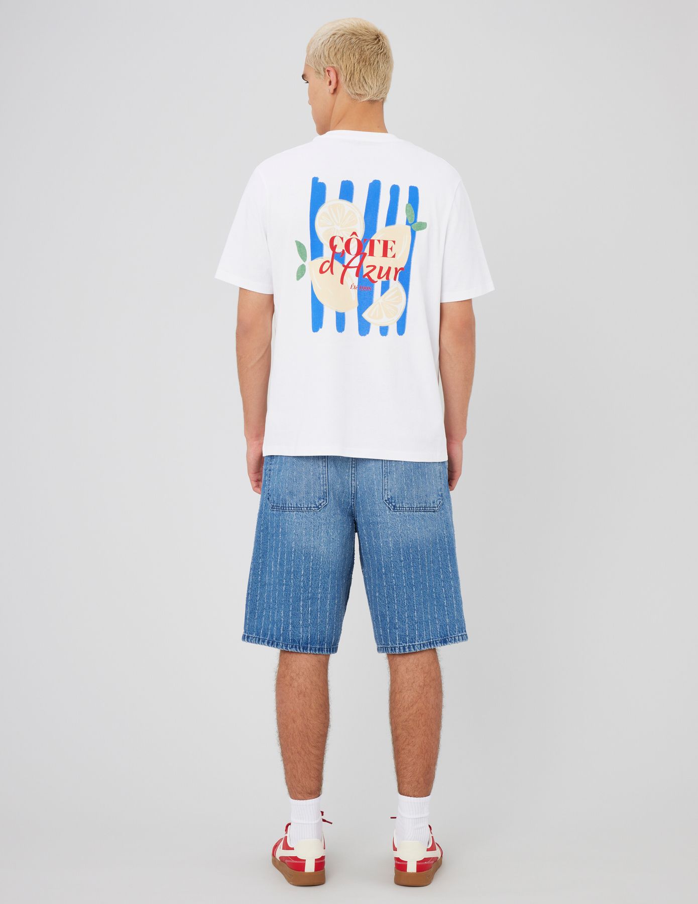 Bermuda en jean fantaisie