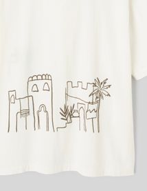 Chemise manches courtes brod&eacute;e