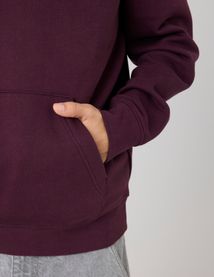 Sweat à capuche message brodé
