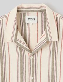 Chemise manches courtes ray&eacute;e