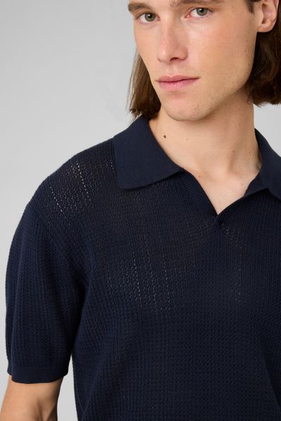 Polo maille ajour&eacute;e