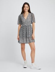 Robe courte imprimée