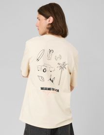 T-shirt imprim&eacute; devant/dos