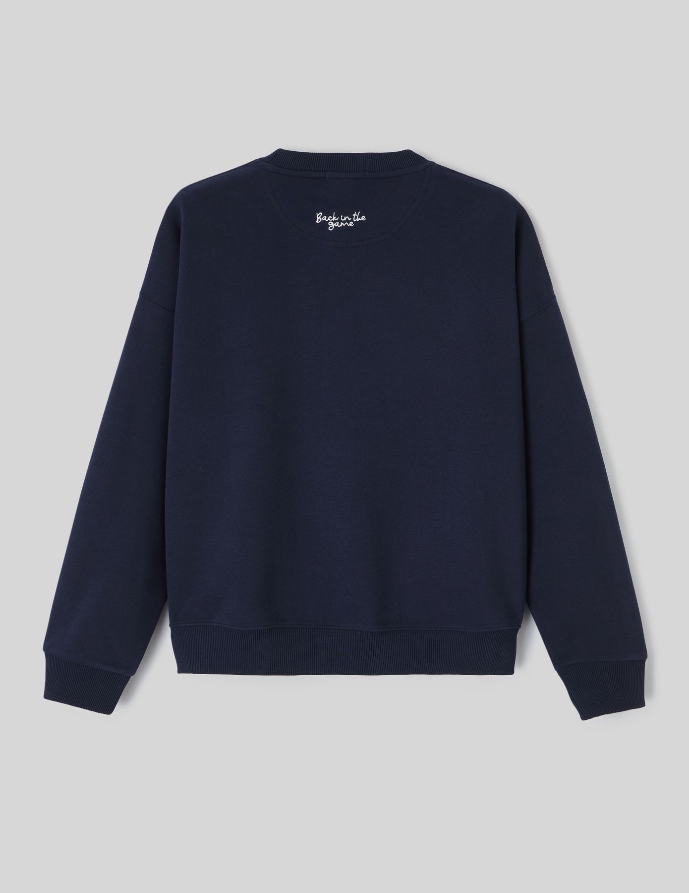 Sweat col rond brodé