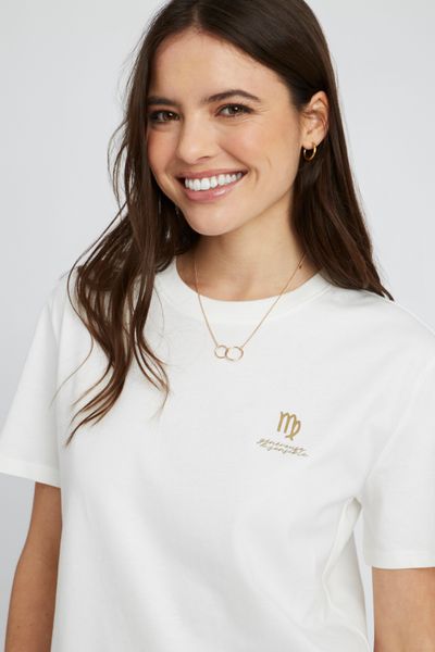 T-shirt imprimé signe astro vierge